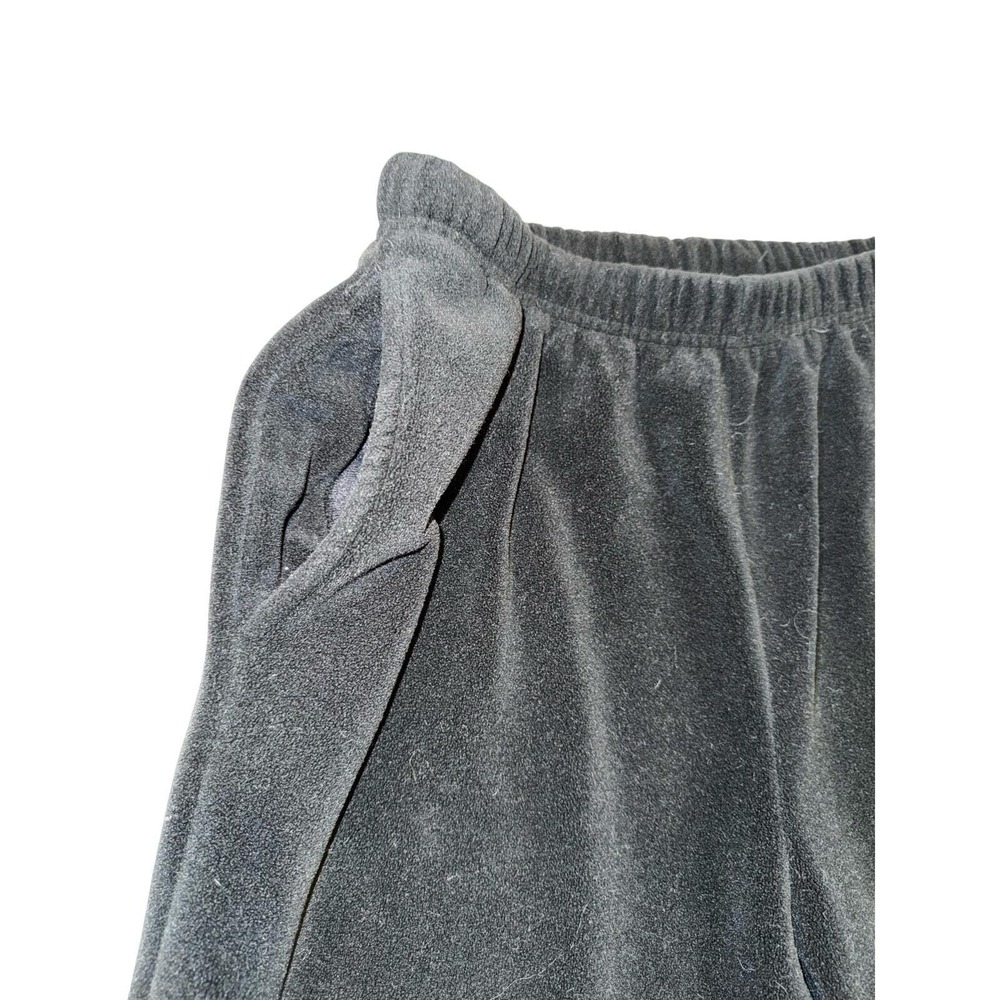 Polo Sport Ralph Lauren Fleece Pants Mens Black Polartec Ankle Zip 90s Small - Picture 5 of 9